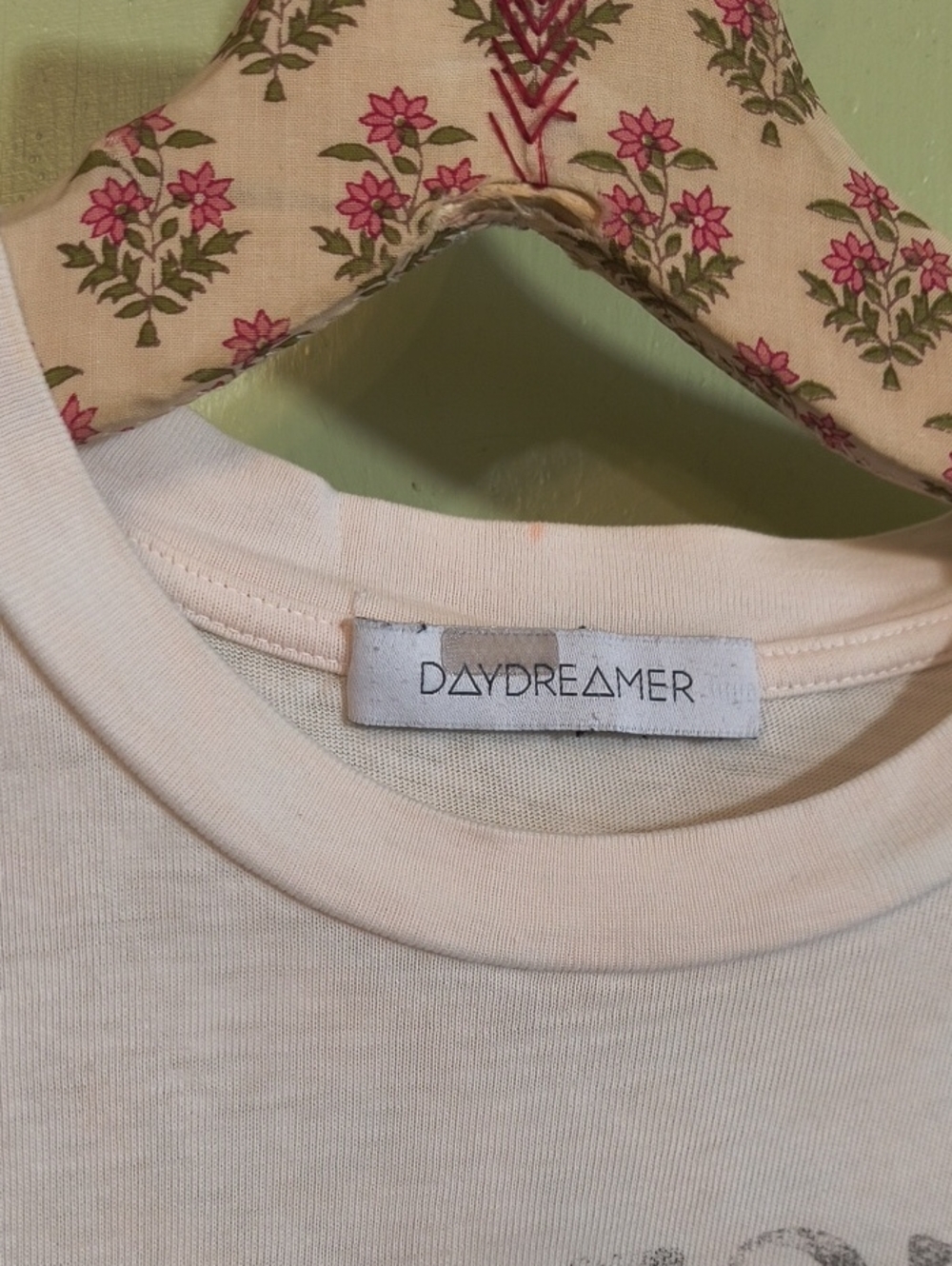 Women's Daydreamer Janis Joplin Tye Dye Peach White T-shirt 👕 XS - Picture 3 of 10